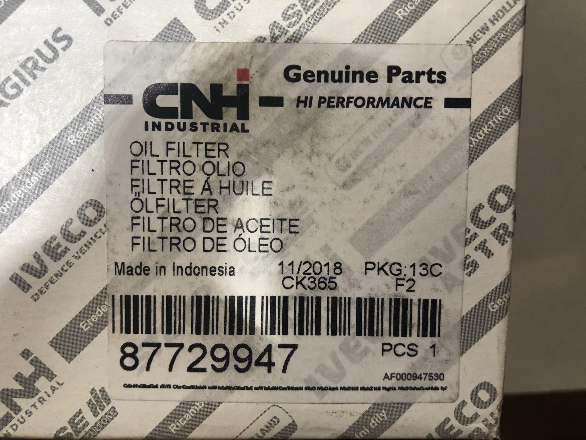 3 x CNH Oil Filters