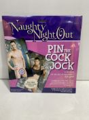 7 x Naughty Night Out Pin The Cock On The Jock Bachelorette Party Hens Night Game