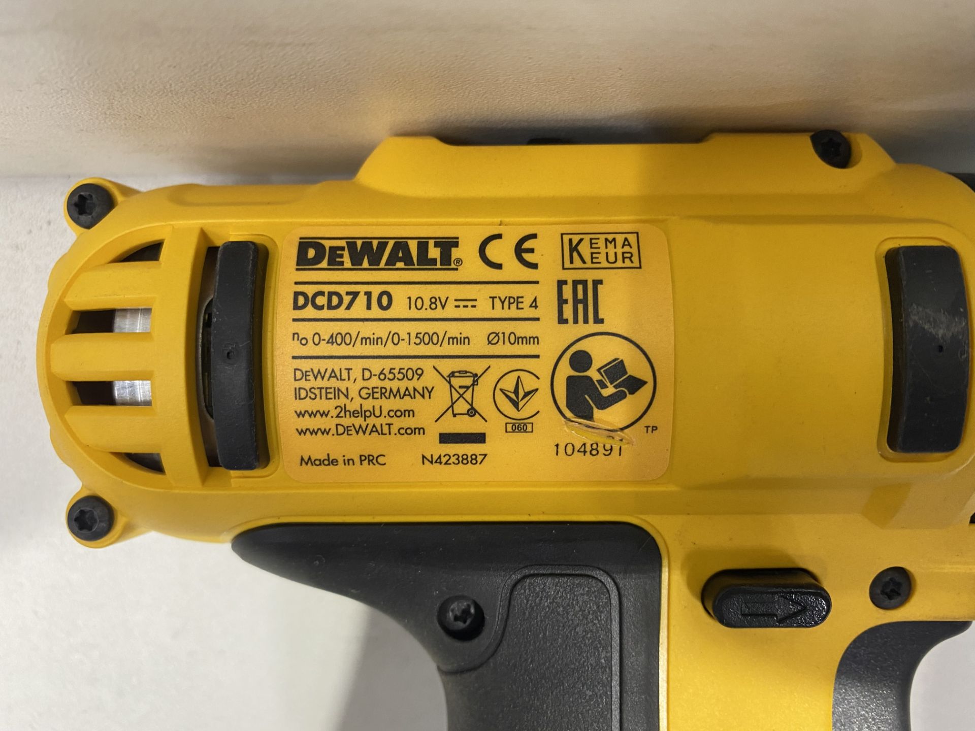 2 x DeWalt DCD710 10.8V XR Cordless Compact Drill Driver (Body Only) - Image 5 of 5