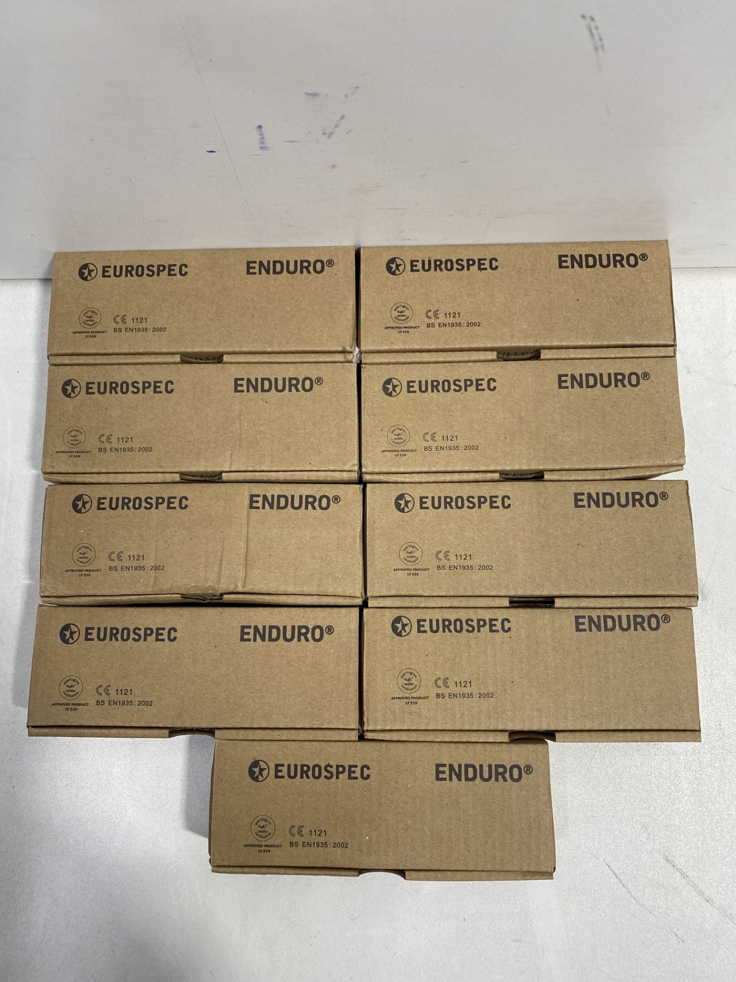 9 x Eurospec 102mm x 76mm x 3mm Ball Bearing Hinge