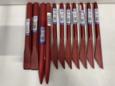 10 x Various Faithfull Chisels