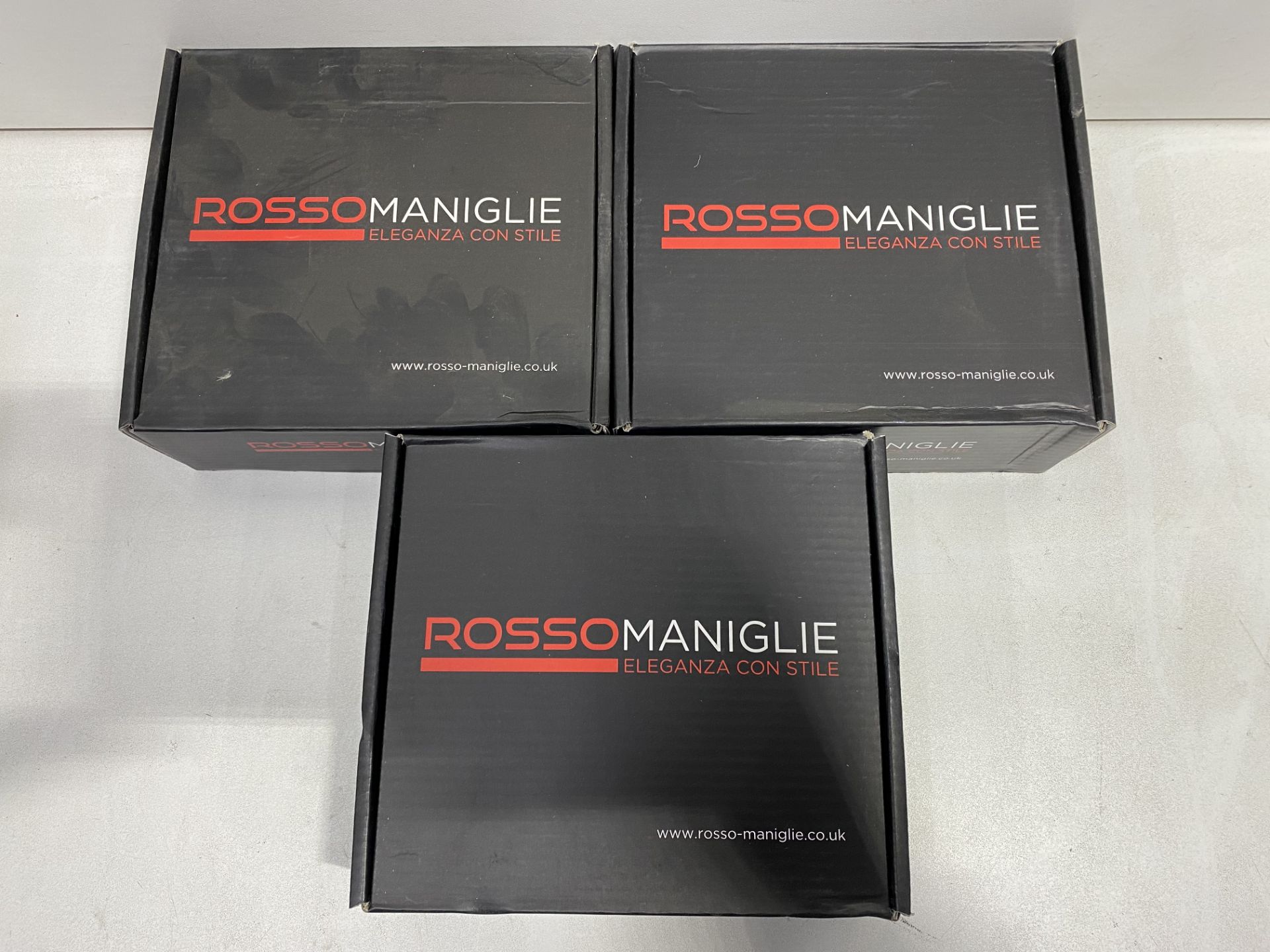 3 x Zoo Hardware Rosso Maniglie RM010SC Hydra Lever On Rose