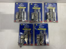 5 x Asec Locking Door Chains | Total RRP £37.20