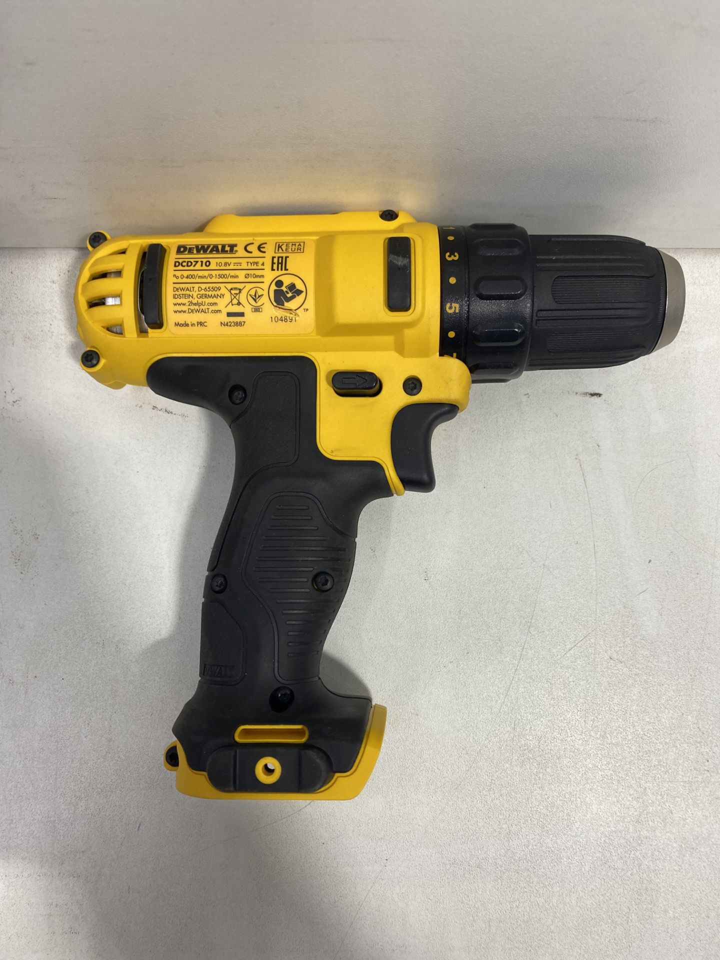 2 x DeWalt DCD710 10.8V XR Cordless Compact Drill Driver (Body Only) - Image 4 of 5