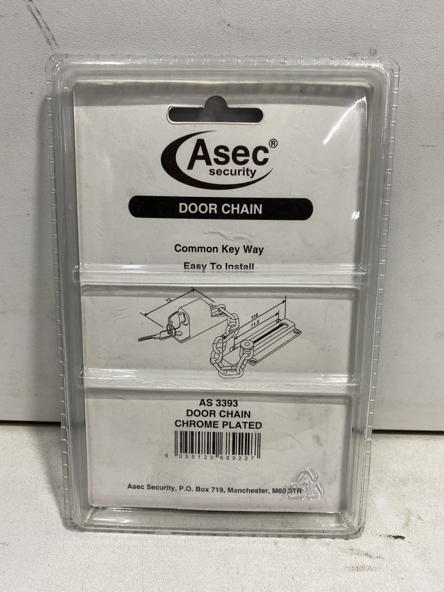 5 x Asec Locking Door Chains | Total RRP £37.20 - Image 4 of 5