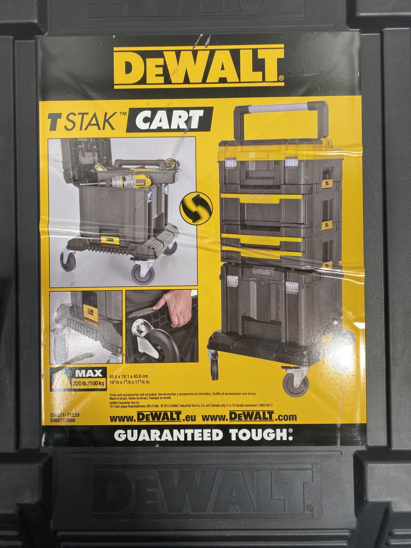 DeWalt T-Stak Cart Trolley Wheeled Carrier - Image 2 of 4