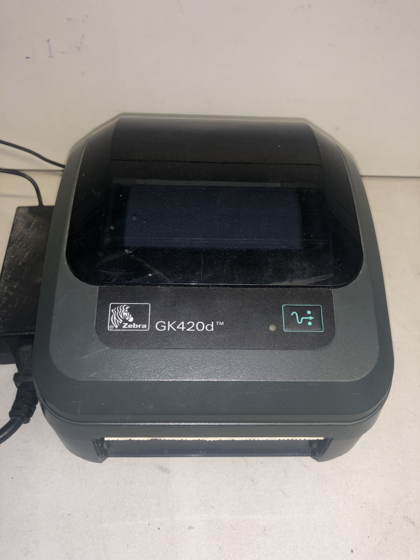 Zebra GK420d Label/Barcode Printer w/ Power Lead & USB Cable - Image 2 of 3