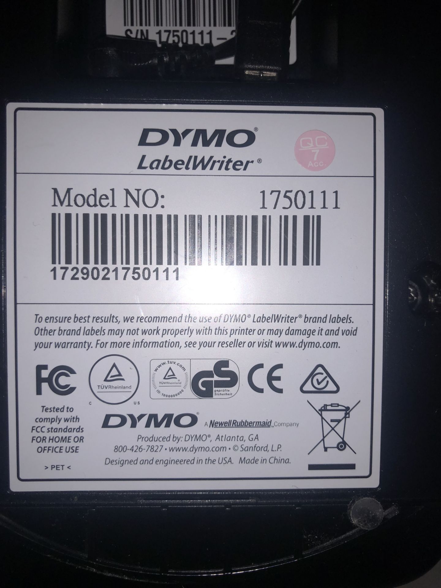 Dymo LabelWriter 450 Printer w/ 2 Packs of Labels & Power Lead - Image 4 of 4