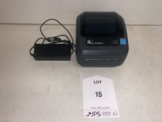 Zebra GK420d Label/Barcode Printer w/ Power Lead