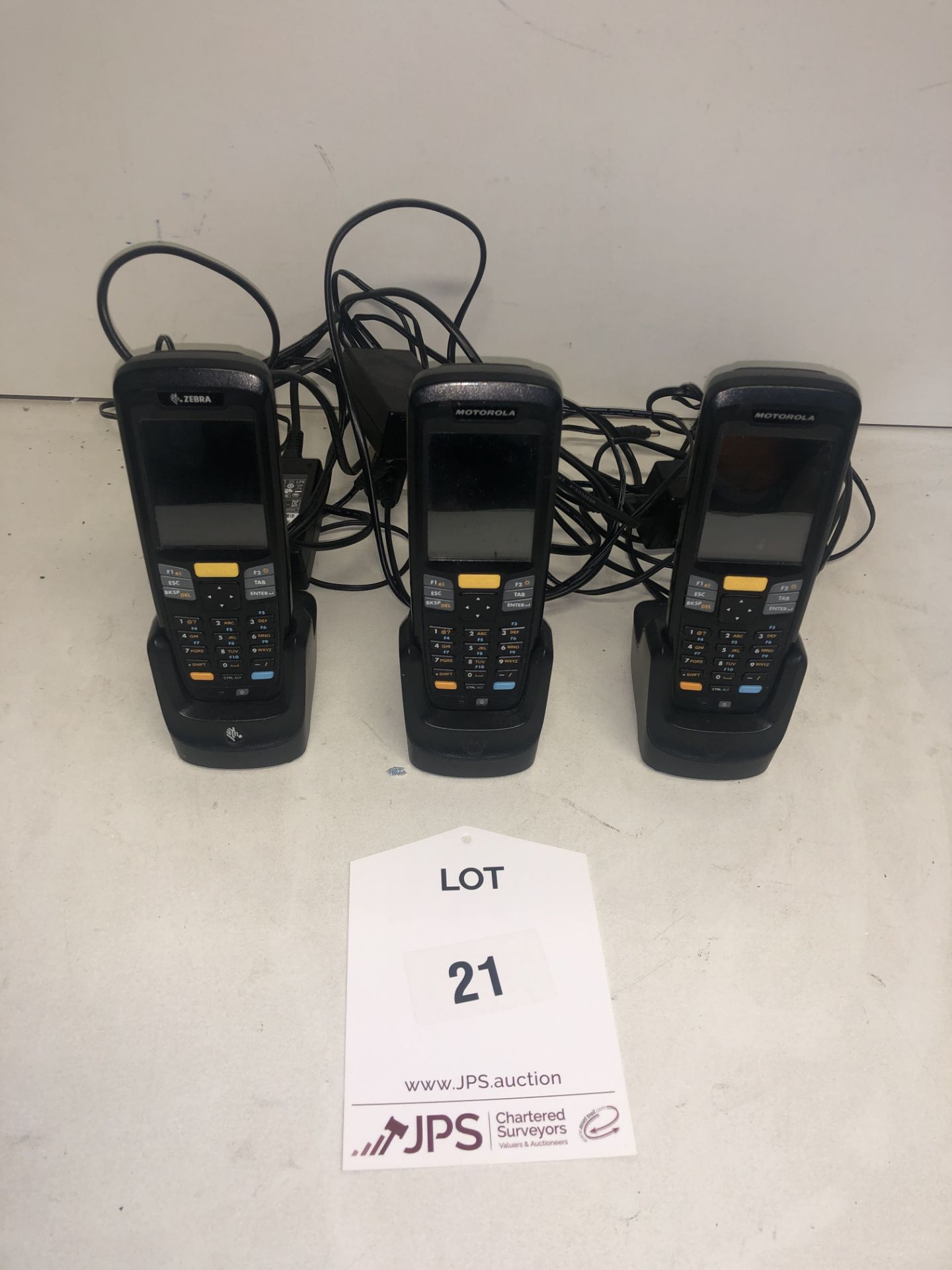 3 x Various Mobile Logging/Scanning Phones w/ Charging Stations