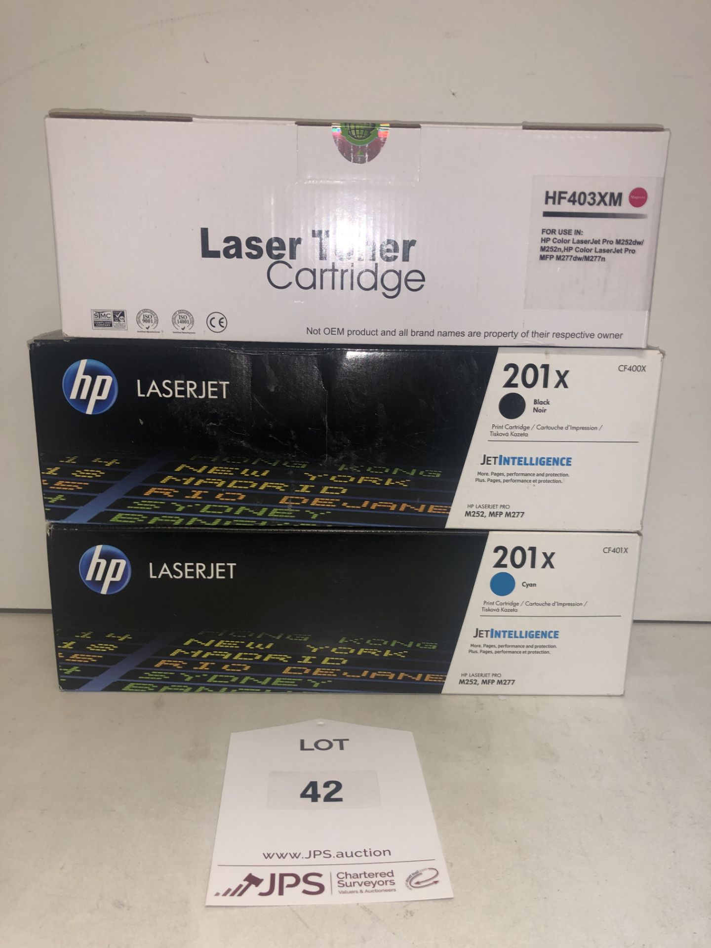 3 x Various HP Printer Cartridges as per photos