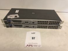 2 x HP Procurve 2324 24 Port LAN Switches