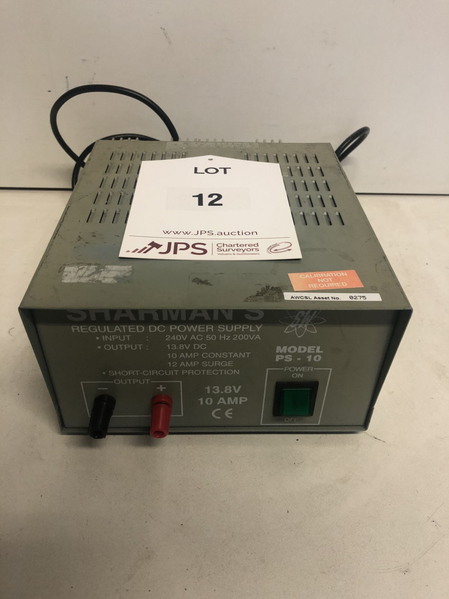 Sharman's PS-10 Regulated DC Power Supply