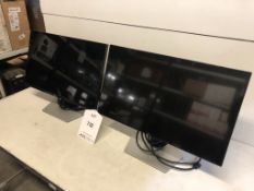 2 x Dell S2419H 24" Full HD Computer Monitors w/ Power Leads & HDMI Cables