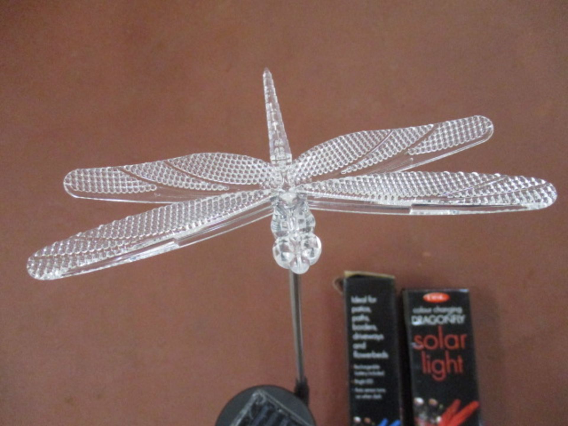 100 x Solar Colour Changing Dragonfly Light