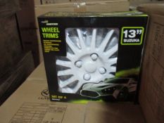 50 x Sets of 4 Brookstone Wheel Trims | Assorted Designs | 13" & 14"