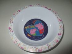 200 x Peppa Pig Plastic Cereal Bowl