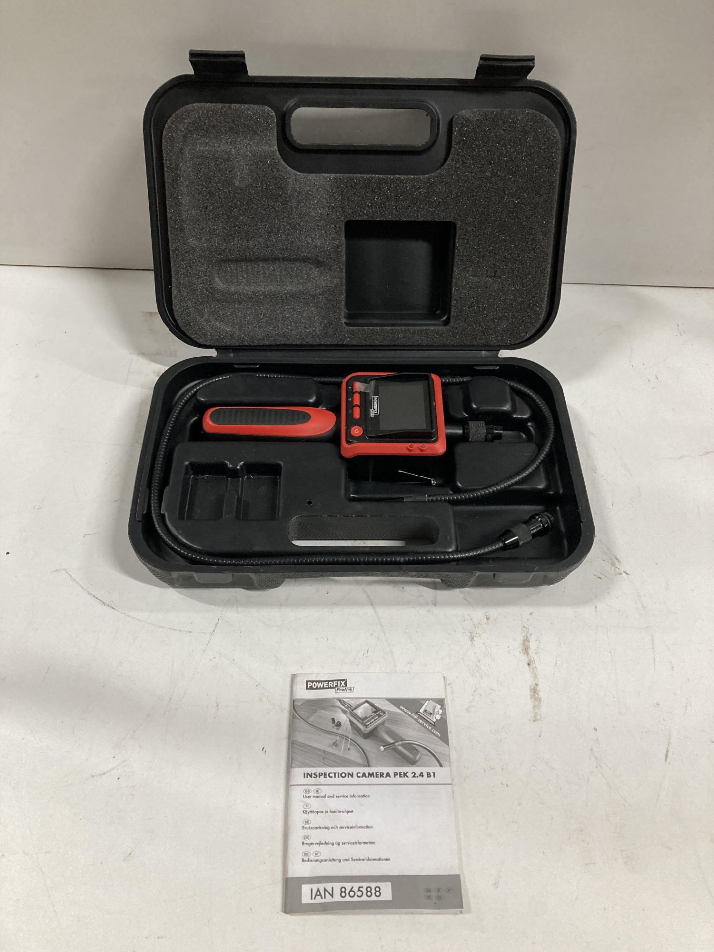 Powerfix Pek 2.4 B1 Inspection Camera w/ Case