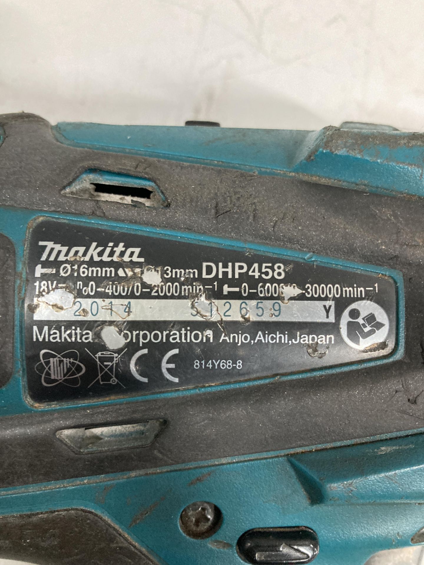 Makita DHP458 Drill Set w/ Charger & Battery - Image 3 of 4