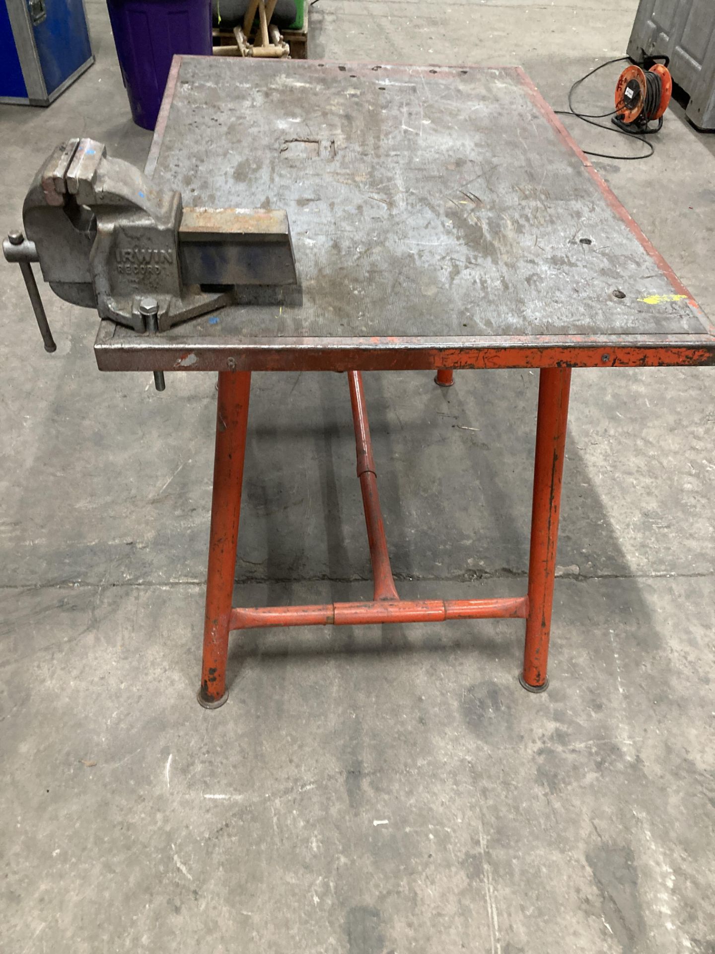 Collapsible Workbench w/ Fitted Table Vice - Image 2 of 4