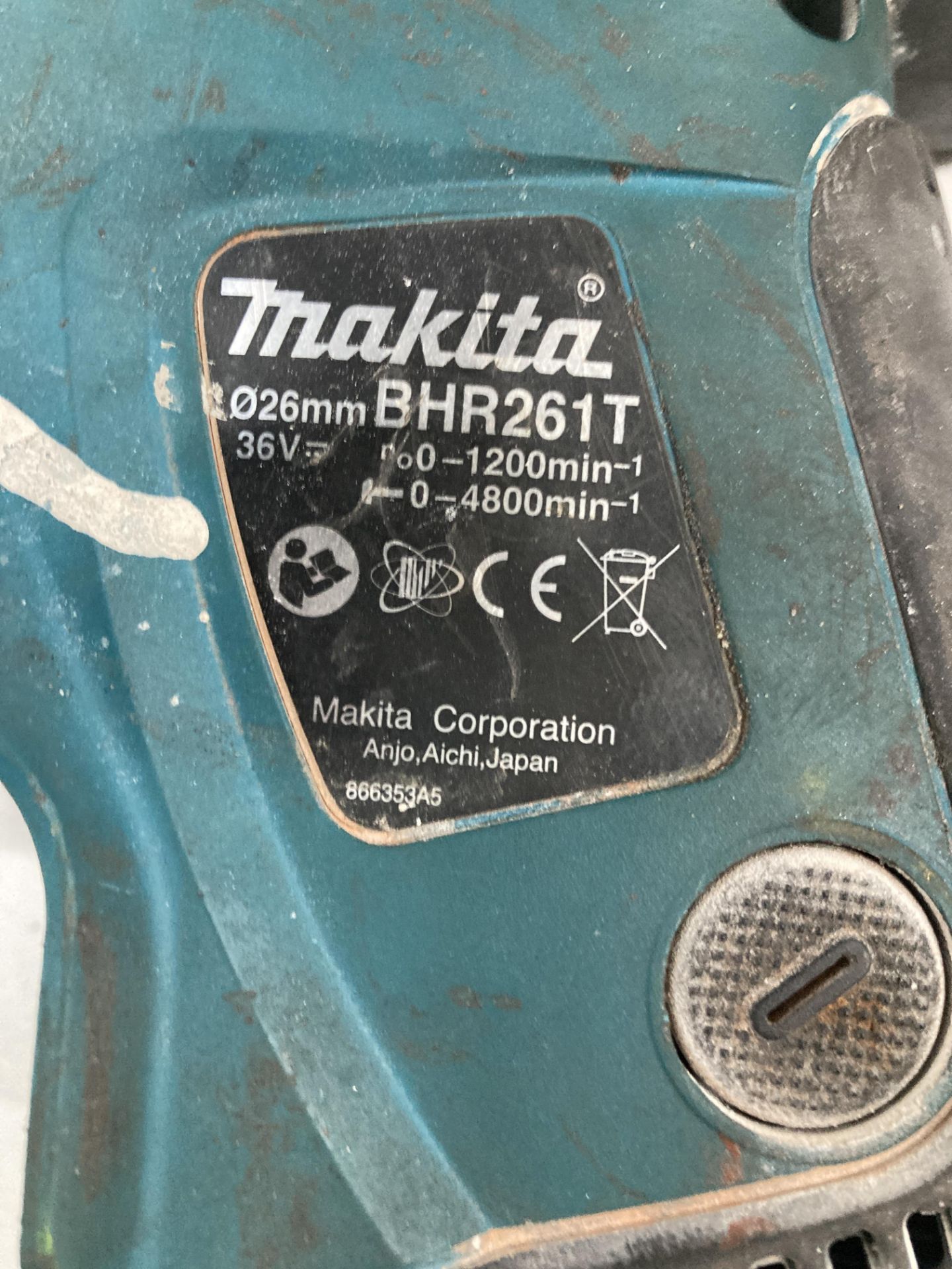 Makita BHR261T Hammer Drill w/ Charger & Battery - Image 3 of 4