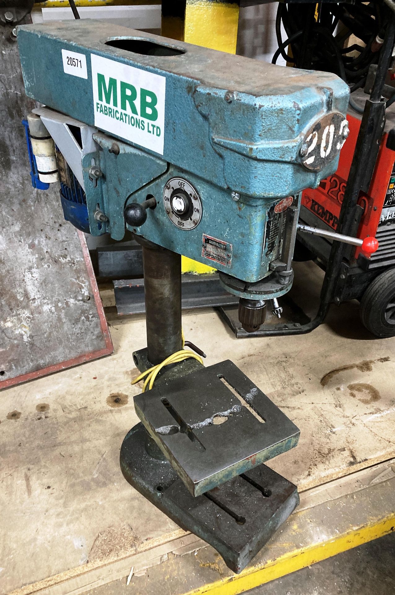 Startrite 5-Speed Pillar Drill W/ Fabricated Steel Stand