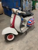 Vespa 150 Super Scooter w/ Union Jack Design – Non Runner