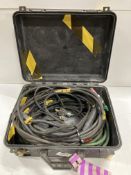 Various Welding Cables w/ Carry Case - As Pictured