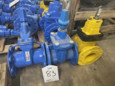 3 x Various Resilient DN100 Seated Gate Valves - As Pictured