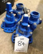 2 x AVR Underground Fire Hydrants, Squat Type PN16 DN80 - EN14339