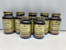 7 x Bottles of Biotin 5000µg vegetable capsules As Per Description | Total RRP £140