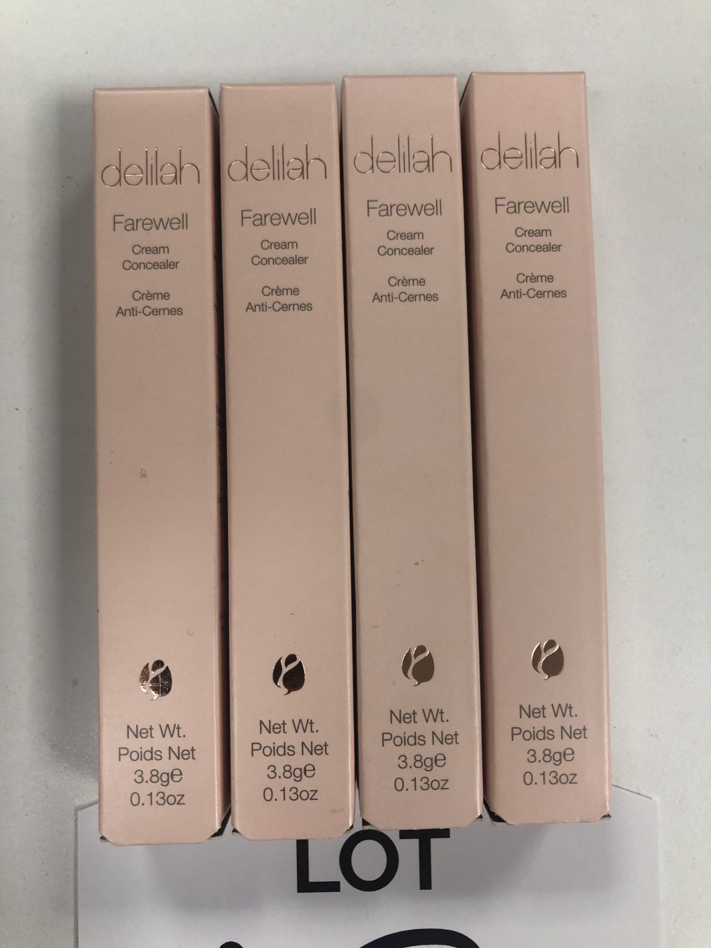 4 x Delilah Farewell Cream Concealer 3.8g - Almond 4404 - RRP£96 - Image 3 of 4