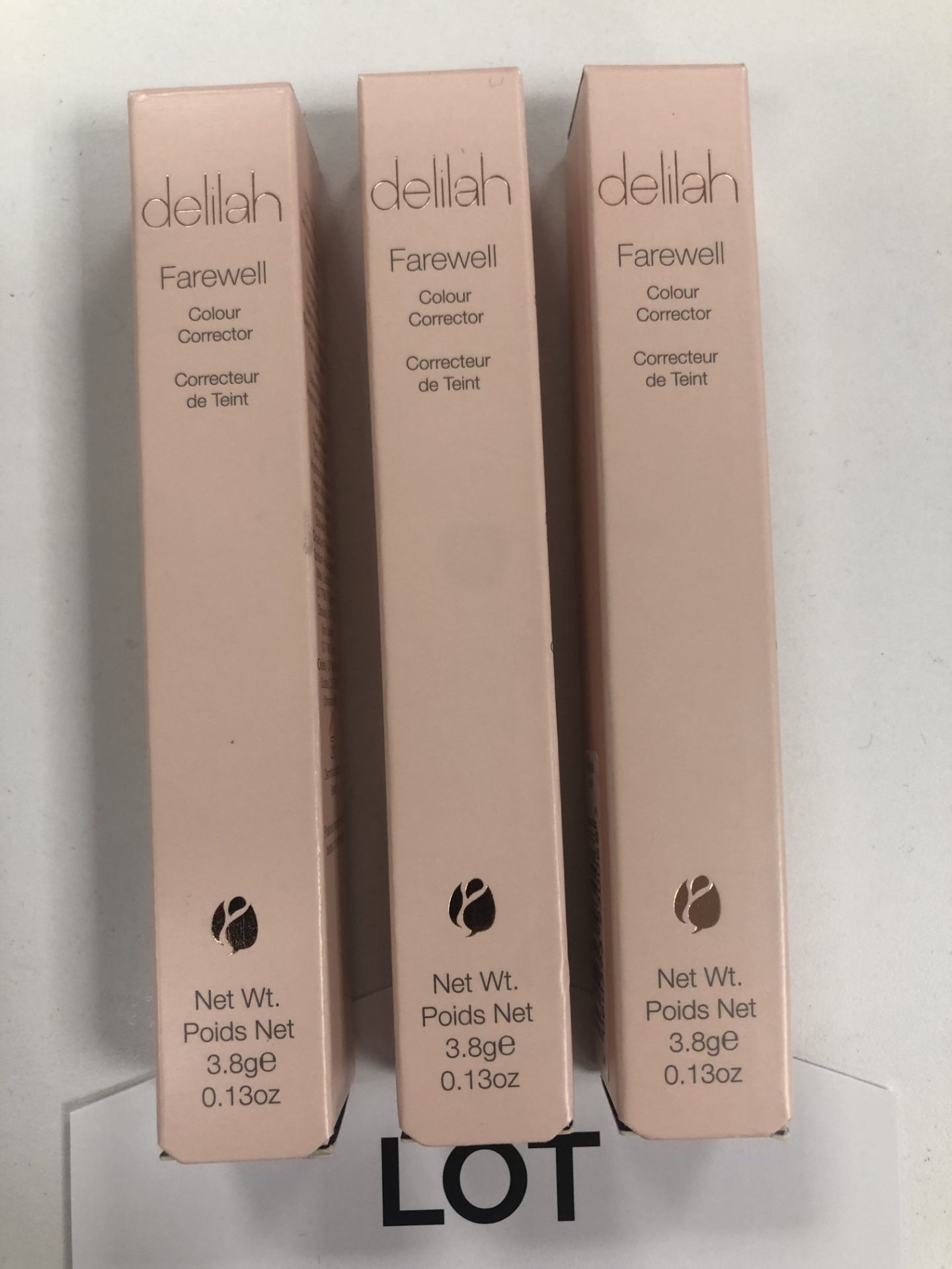 3 x Delilah Farewell Cream Concealer 3.8g - Apricot 4601 - RRP£72