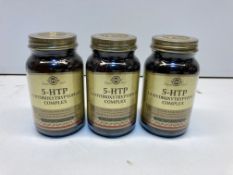 3 x Bottles of 5-HTP L-5-Hydroxytryptophan Complex Vegetable Capsules