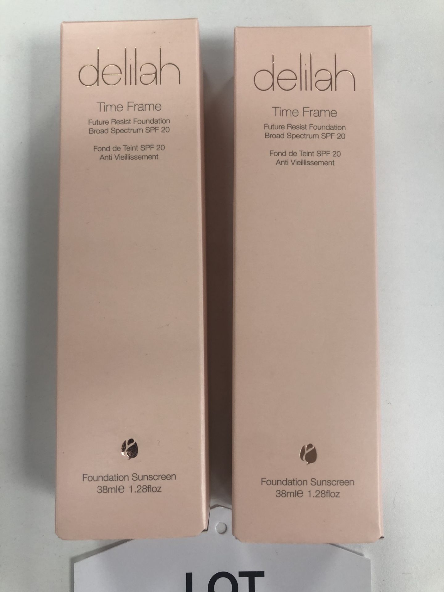 2 x Delilah Time Frame Future Resist Foundation Broad Spectrum SPF20 - Maple - RRP£68