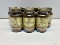 7 x Bottles of Natural Vitamin K2 (100 µg) Vegetable Capsules | Total RRP £140
