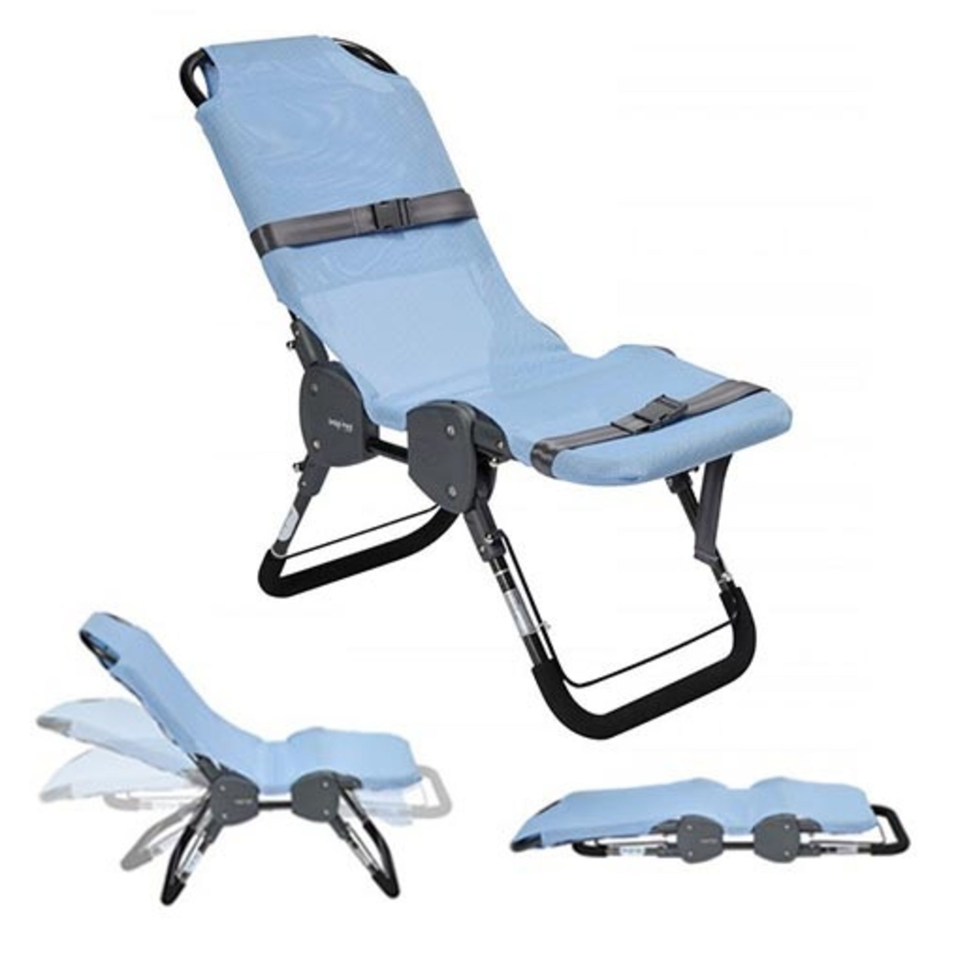 Columbia Medical Ultima 8620-B Stainless Steel Bath Chair - Blue | Medium