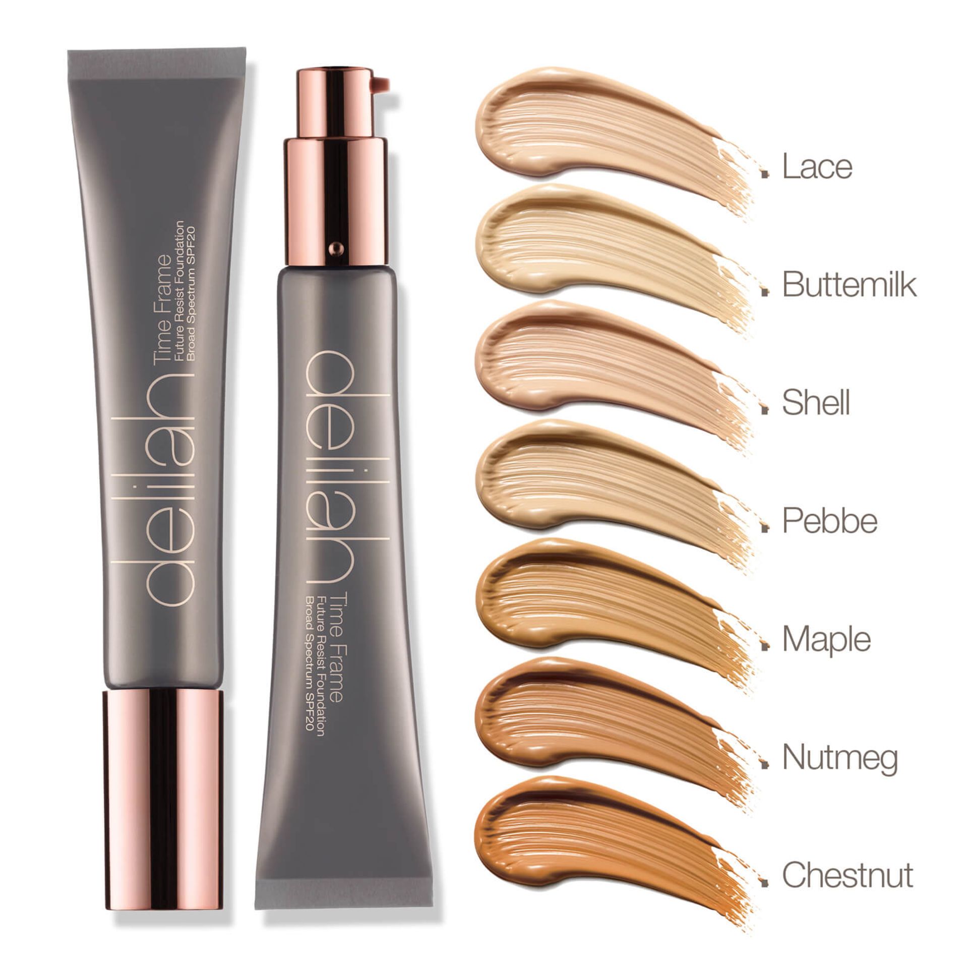 2 x Delilah Time Frame Future Resist Foundation Broad Spectrum SPF20 - Nutmeg - RRP£68 - Image 3 of 5