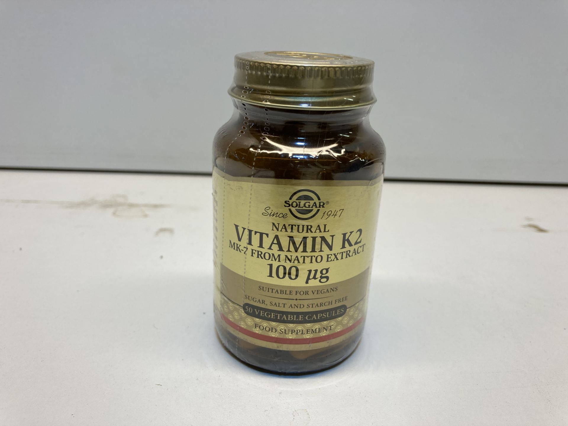 7 x Bottles of Natural Vitamin K2 (100 µg) Vegetable Capsules | Total RRP £140 - Image 2 of 5