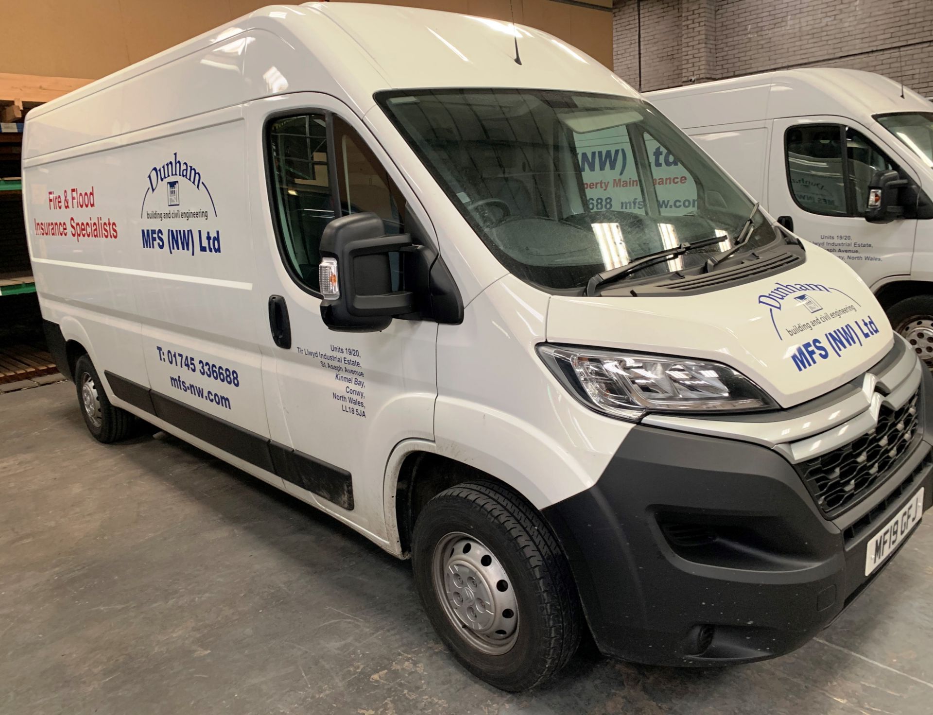 White Citroen Relay 35 L3H2 Enterprise Blue Panel Van | 19 Plate | 28,572 miles - Image 3 of 12