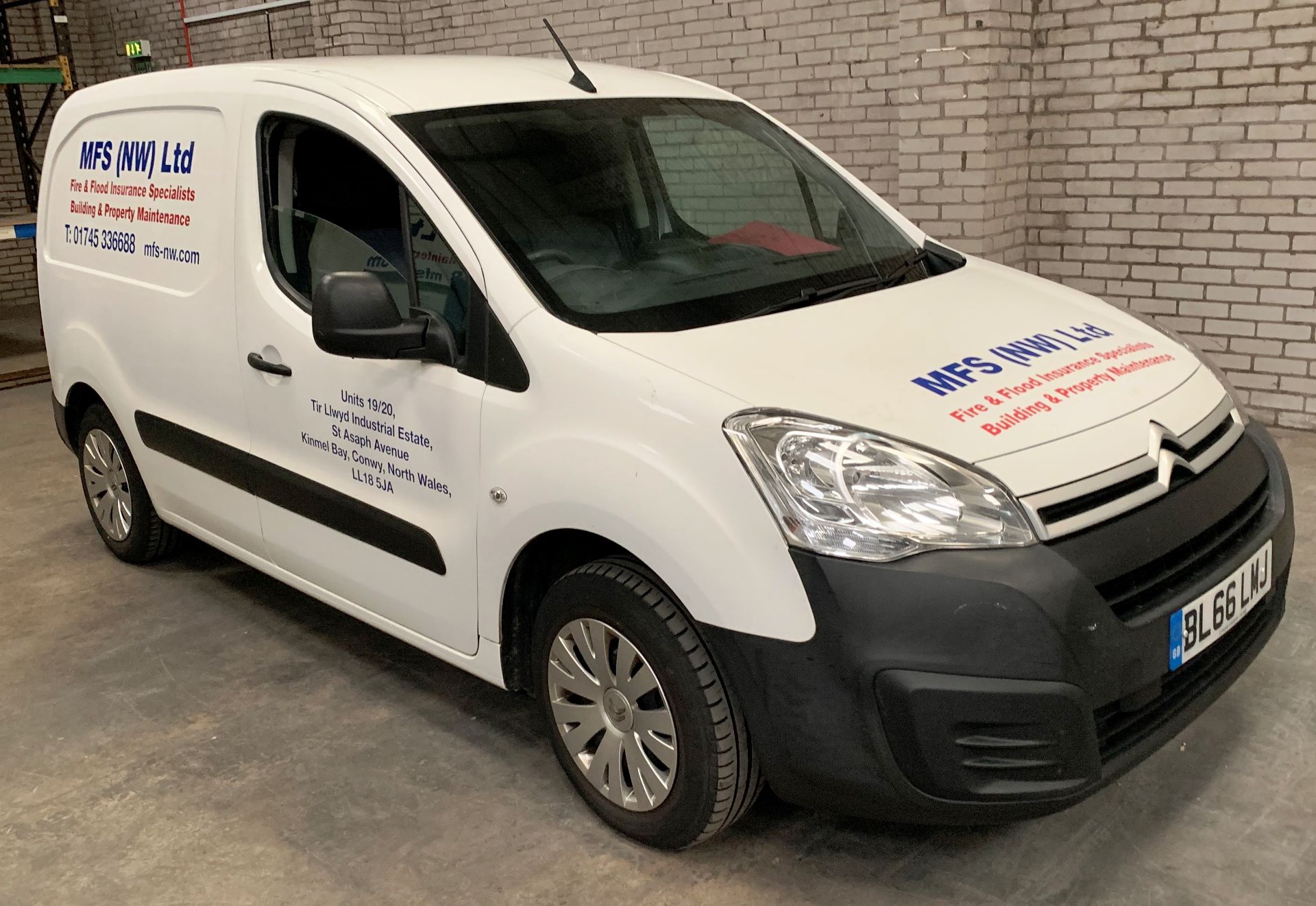 White Citroen Berlingo 625 Enterprise Blue Panel Van | 16 Plate | 69,406 miles - Image 2 of 8