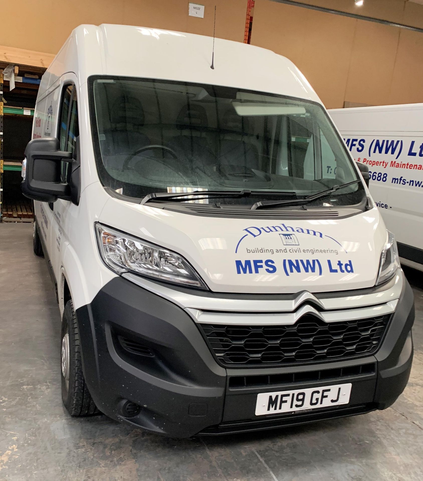 White Citroen Relay 35 L3H2 Enterprise Blue Panel Van | 19 Plate | 28,572 miles - Image 2 of 12