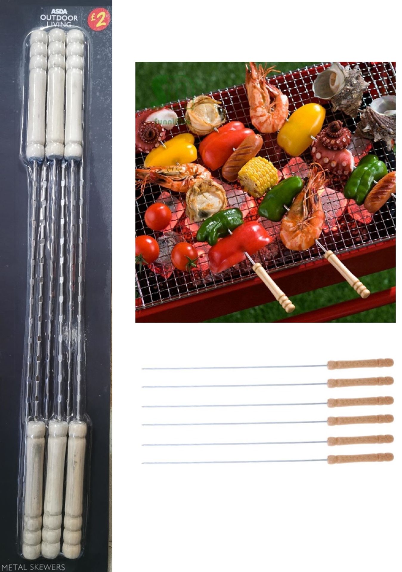 500 x BBQ Skewer Packs | Brand New & Sealed