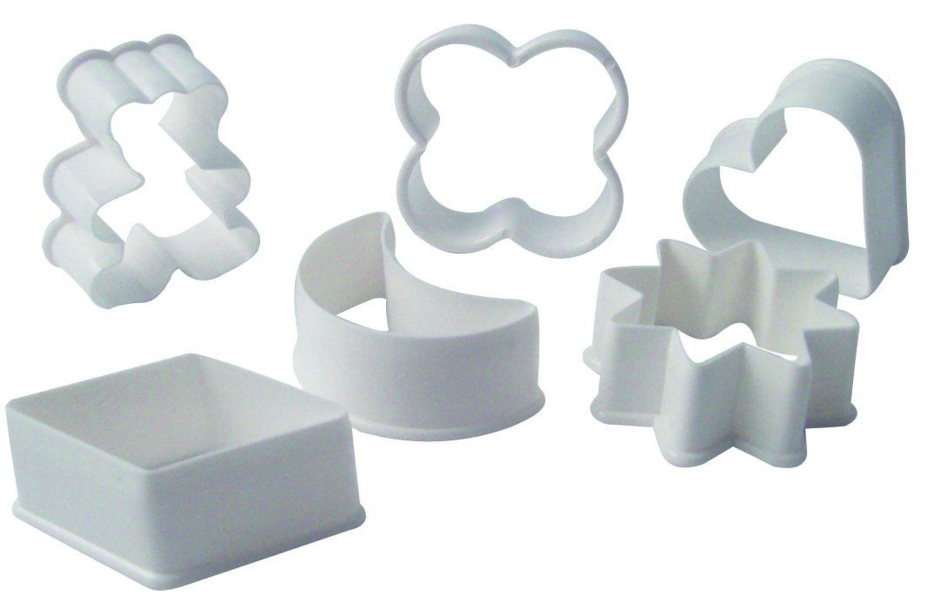 300 x Plastic Cookie Cutter Sets | 6 pcs