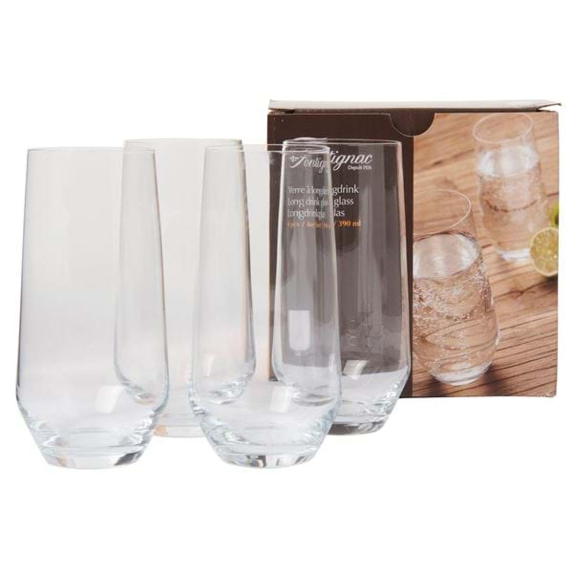 100 x Fontingnac High Ball Glass Set | 4pcs | Total RRP£1,499