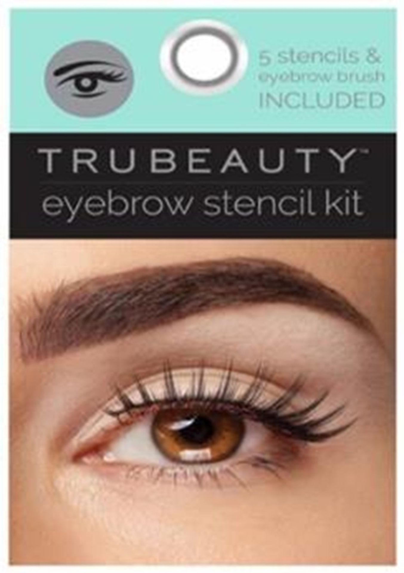 100 x TruBeauty Eyebrow Stencil Kit | Total RRP £199