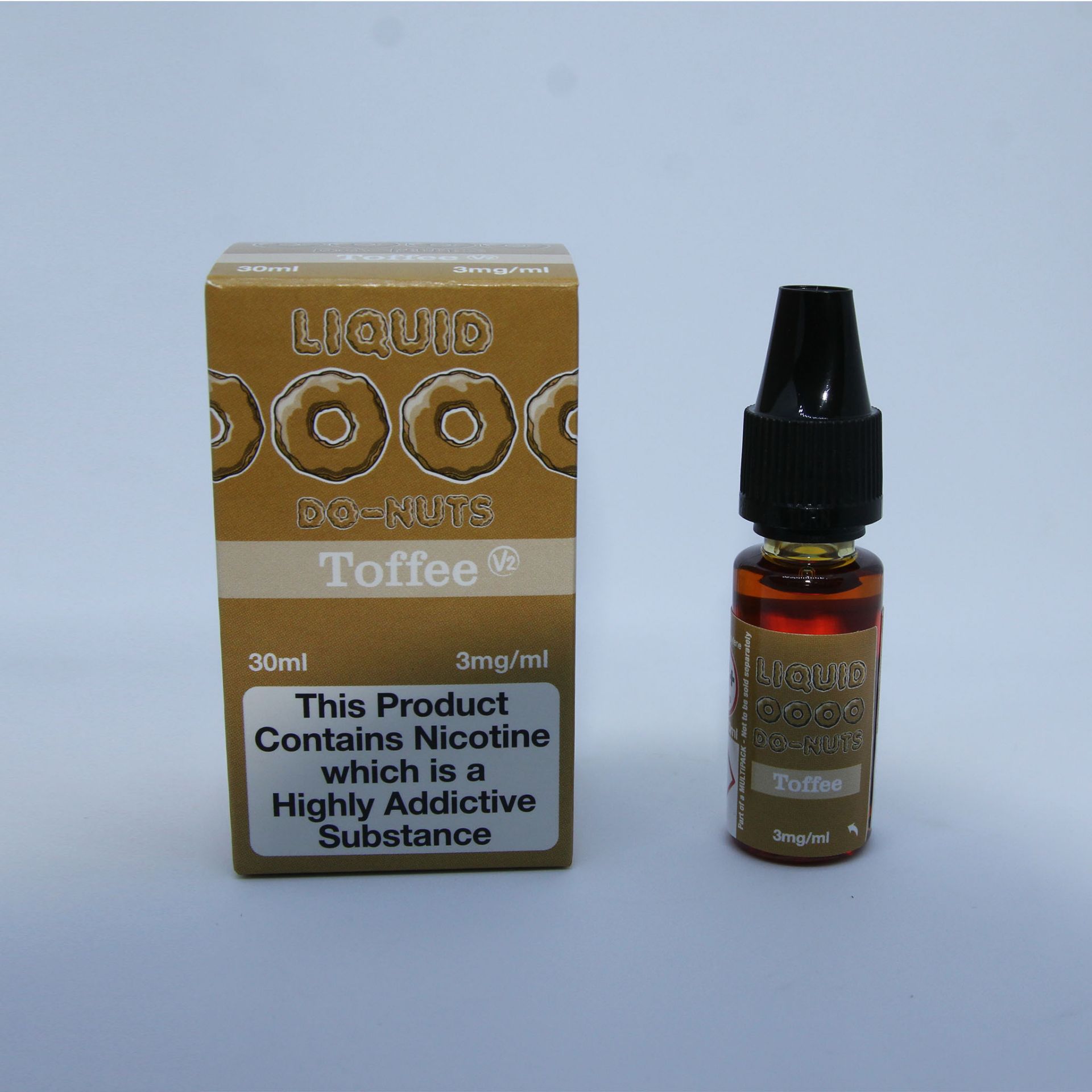 15,000 Bottles of OOOO Donuts Toffee and Raspberry Premium E-Liquids | Past Expiry Date