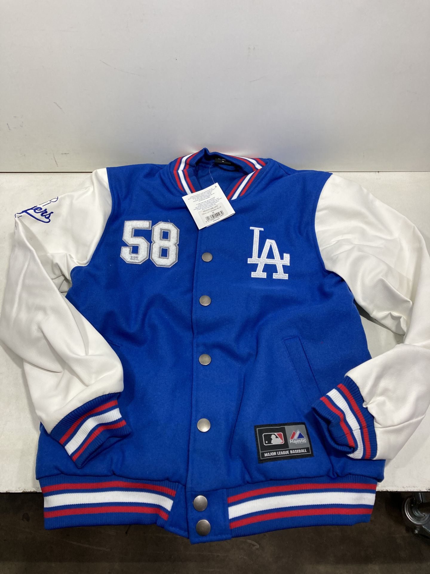 Majestic LA Dodgers Letterman Jacket | Blue | Size: M