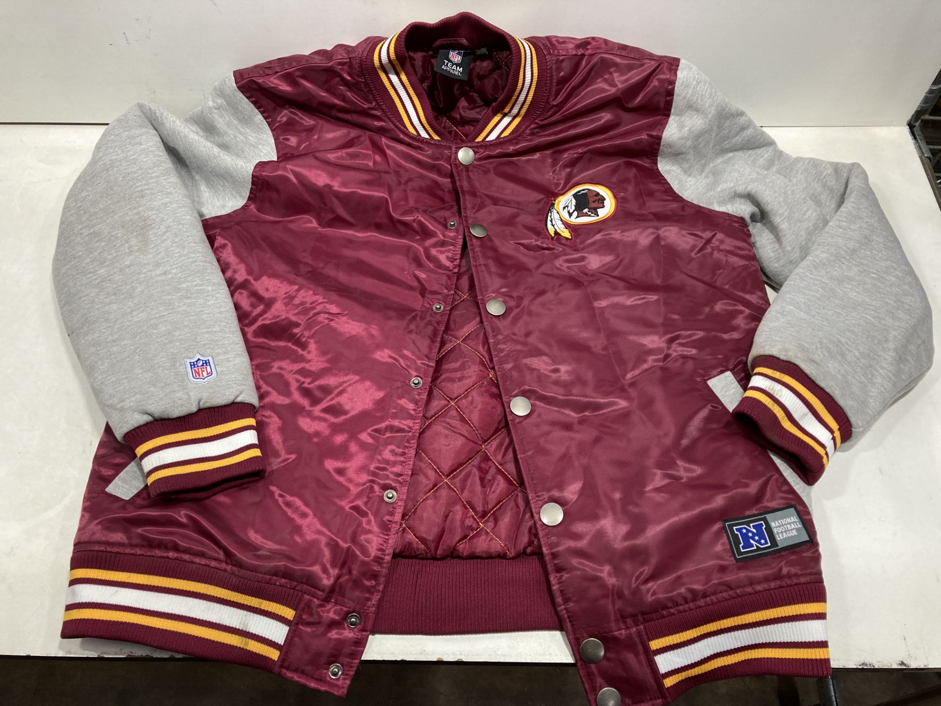 NFL Redskins Padded Jacket | Burgundy | Size: L