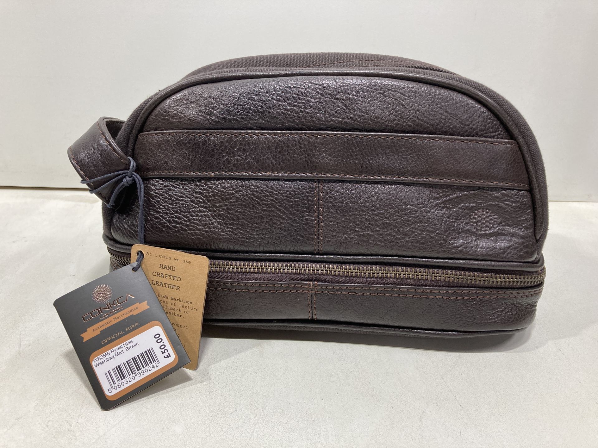 Conka London Rydal Hide Washbag | Malt Brown | RRP £50.00